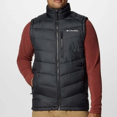 Columbia Labyrinth Loop II Vest Black Zip Up Omni Heat Infinity Men s Size Small