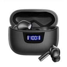 True Wireless Earbuds, Bluetooth Headphone with Smart LED Display Charging Case,