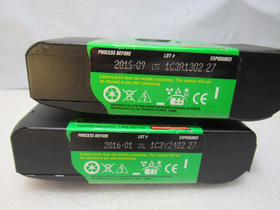 2 Vintage FUJIFILM QuickSnap Flash Camera 54 Exposure New Exp 2015 2016 (V56M) - Image 3 of 4