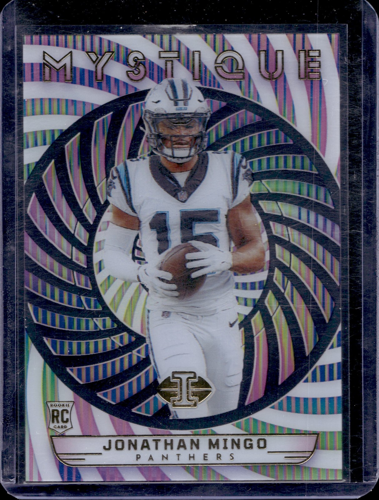 2023 Panini Illusions #19 Jonathan Mingo Mystique Mosaic RC Carolina Panthers