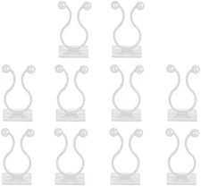 10Pcs White Plant Climbing Wall Self-Adhesive Fixed Clip Climbing Vine Vegeta...