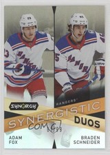2022-23 Upper Deck Synergy Gold 61/99 Adam Fox Braden Schneider #SD-9 1hh6