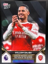 William Saliba PL Team of the Season 2025-26 PL Topps Now #3 Arsenal