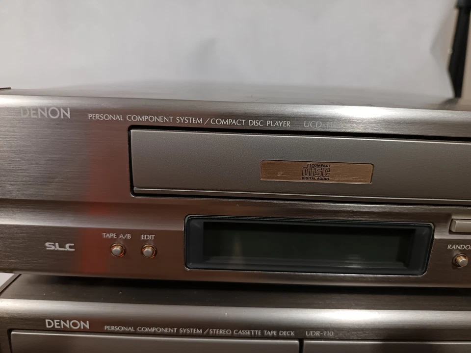 Denon D 110 3 Piece Personal Component Stereo System-Cd, Tape, Radio- Untested - Image 3 of 4