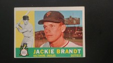 1960 Topps Baseball  card # 53 Jackie Brandt  (G to VG )