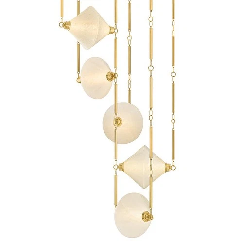 Corbett Lighting 555-33 Solara 66"W LED Multi Light Pendant - Vintage Polished - Picture 1 of 3