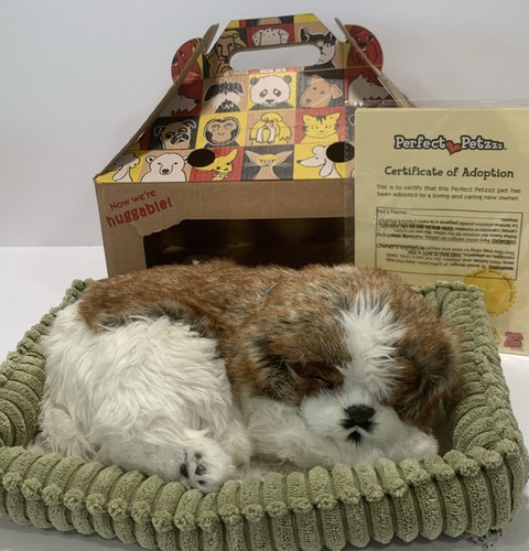 Perfect Petzzz Shih Tzu Dog Realistic Lifelike Breathing Plush Toy Tested