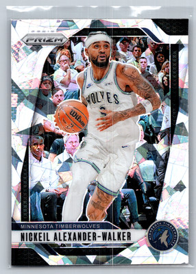 2024-25 Panini Prizm Nickeil Alexander-Walker Cracked Ice #135 Timberwolves