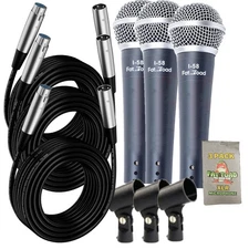 Instrument Vocal Microphones -  Wired Singing Handheld Recording Studio Mic PACK