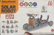 Lucky Doug 12-in-1 STEM Solar Robot Kit Toys Gifts for Kids 8 Plus New Sealed