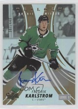2022 Upper Deck Trilogy Rookie Premieres Gold 387/449 Fredrik Karlstrom Auto 1r5
