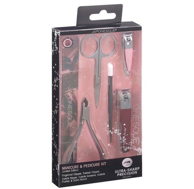 JAPONESQUE Essential Manicure and Pedicure Kit Limited Edition 6 Tools NeW