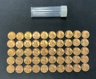 1948-P Lincoln Wheat Cent Penny RED Brilliant Uncirculated Roll Of 50 Coins