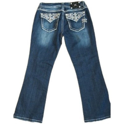 The Buckle MISS ME Mid-rise Boot Cut Jeans Size 28 Blingy 