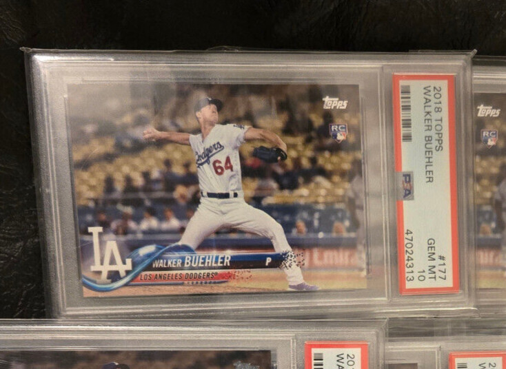 2018 Topps Walker Buehler # 177 ROOKIE PSA 10 GEM BOSTON RED SOX