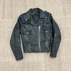 Vintage Harley Davidson Cycle Queen Leather Jacket Women's Small Black 1950s
