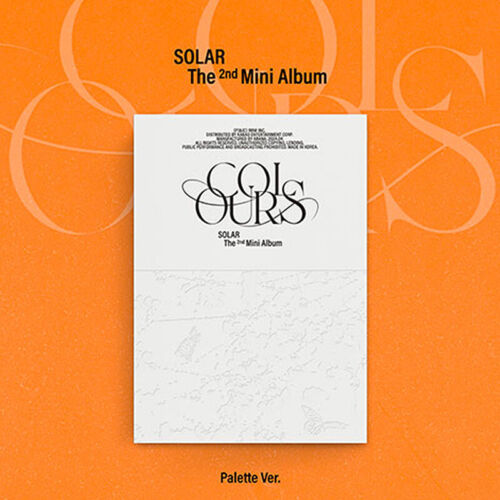 SOLAR COLOURS 2nd Mini Album PALETTE Ver/CD+POSTER+Photo Book+2 Card+2 Film+GIFT - Afbeelding 1 van 5