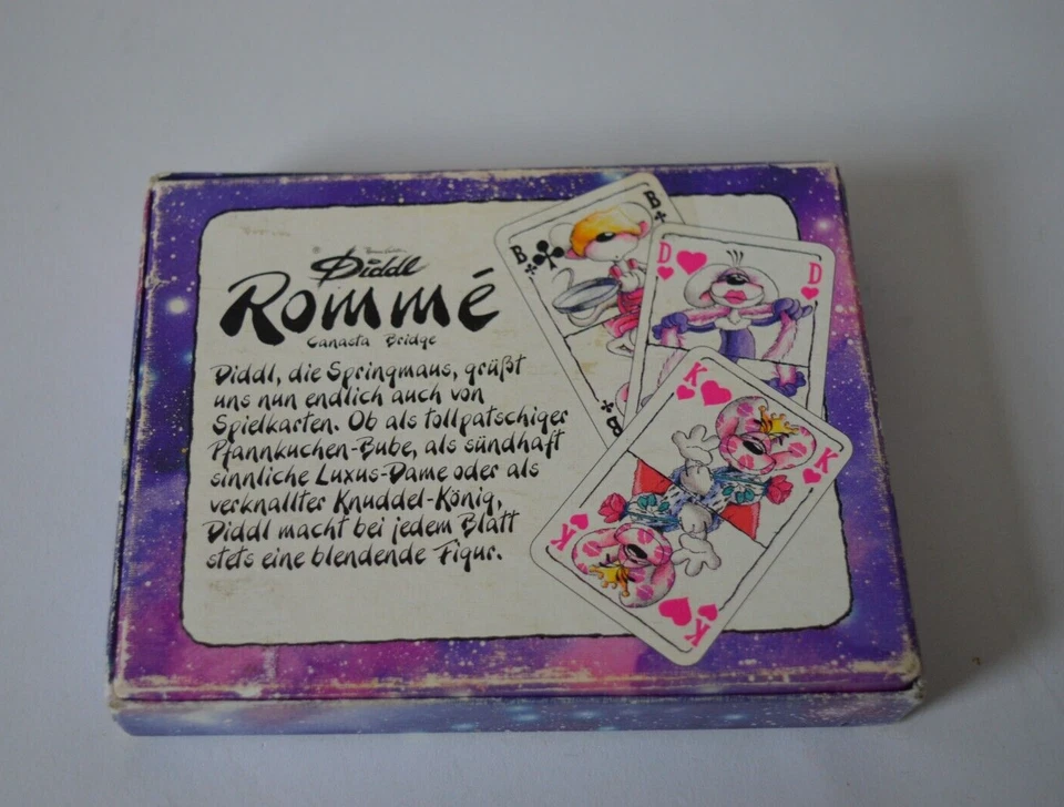 Diddl - Romme Rommé  Canasta Bridge Kartenspiel vollständig 90er - Bild 2 von 4