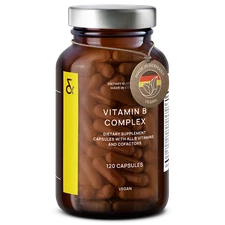 Vegan Vitamin B Complex Capsules - High Strength - All 8 B Vitamins + Co-Factors