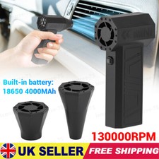Turbo Blower Jet Fan Violent Turbofan Brushless Motor Rechargeable 130000RPM