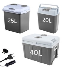 AREBOS cool box car thermoelectric warming box refrigerator anthracite 20-25-40L