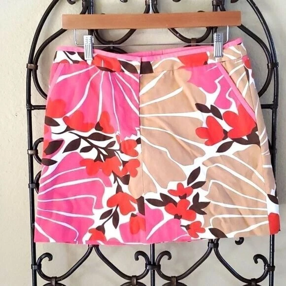 J. CREW Floral Cotton Skirt - Size 6