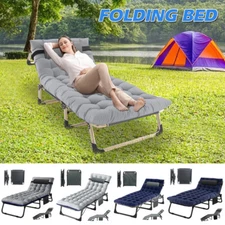 Outdoor Folding Chaise Lounge Chair for Beach Sunbathing Patio Pool Lawn Deck