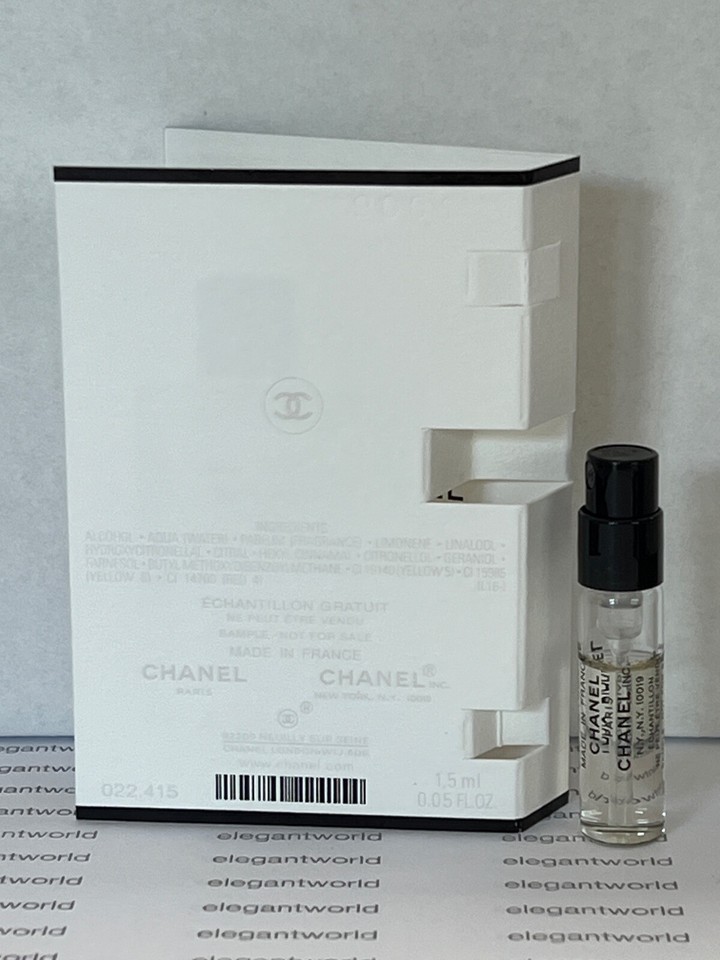 Chanel Sampling Liquid CHANEL Perfume Sample Spray 1.5 ml / 0.05 oz. CHOOSE YOUR FRAGRANCE ...
