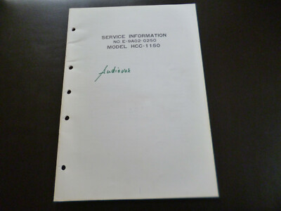 Original Service Manual Schaltplan   Audiovox HCC-1150