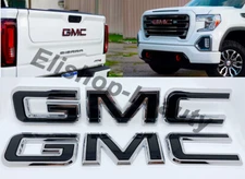  2019-2024 GMC Sierra 1500 & HD Model Chrome Front & Tailgate Emblem OEM