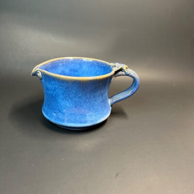 Ocean Blue Pottery Creamer Coffee Mug In Fair Condition 