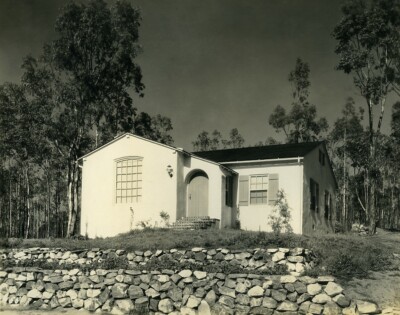 USA Kalifornien Palos Verdes Halbinsel Haus Bäume altes Foto 1920er