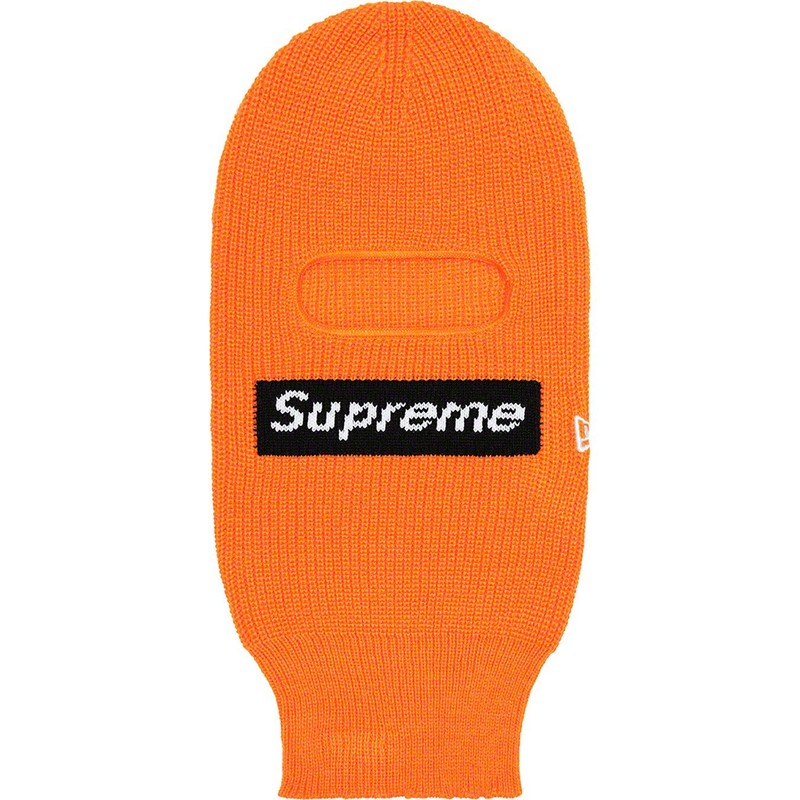 Supreme New Era Box Logo Balaclava (Orange) Fall Winter 2022