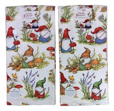 Juego de 2 toallas de cocina de felpa GARDEN GNOME de Kay Dee Designs