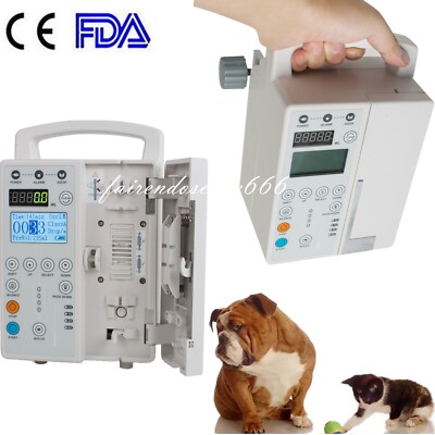 Portable Medical Infusion Pump IV Fluid Infusion With Audible Alarm Animals Use