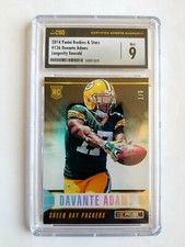 2014 PANINI R&S LOGO EMERALD DAVANTE ADAMS RC! 1/5! CSG 9! 1/1! FIRST ONE!