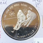 1990 VIETNAM 100 Dong Silver PROOF Coin- Albertville HOCKEY-KM#32-MINTAGE=10,000