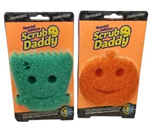 SCRUB DADDY Halloween Special Edition Green Frankenstein Orange Jack o Lantern