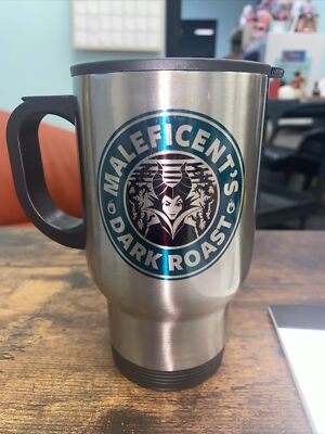 Disney Maleficent Stainless Steel Travel Mug Brand New  2 sided