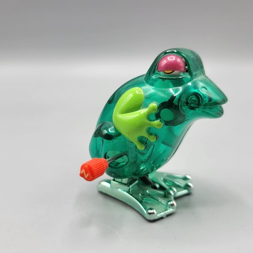 Plastic Wind-Up Jumping Frog Toy Tested & Works Collectible Item TOMY 2010 - Picture 12 of 12