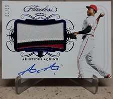 2020 Flawless ARISTIDES AQUINO Auto Rookie Jersey Patch Sapphire /15