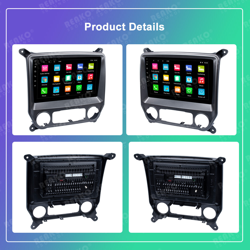 For 2014-2018 Chevrolet Silverado GMC Sierra Carplay Android 13 Car Stereo Radio