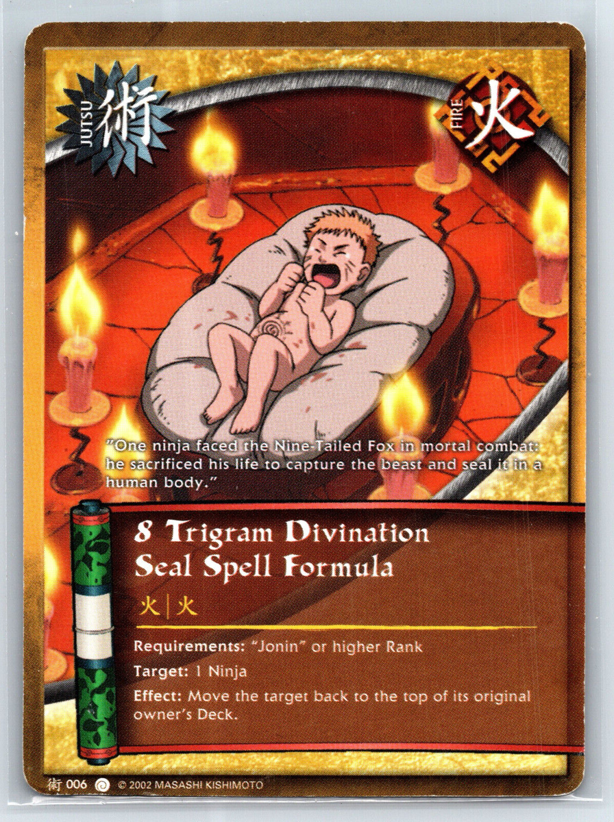 Naruto TCG-8 Trigram Divination Seal Spell Formula 006 | eBay Naruto TCG-8 Trigram Divination Seal Spell Formula 006 | eBay