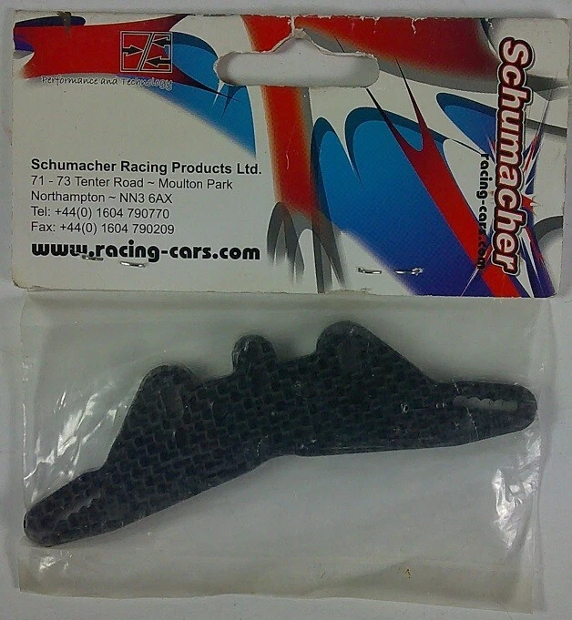 Schumacher U4078 C/F Amortiguador Montaje Trasero 4mm - Cougar SVR Nuevo Original Foto 2 de 2