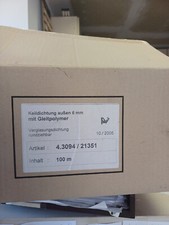 WESKO Keildichtung Glasdichtung 6 mm außen Fenster Dächer Wintergarten 20 m RAR