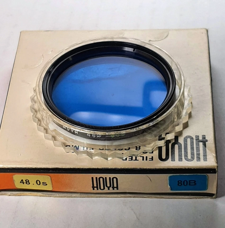48mm Hoya 80B Blue Glass Lens filter 80 B Japan Coated 48 mm Camera Color 80 B - Image 2 of 4