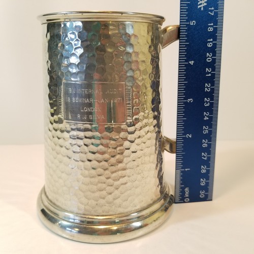 1971 IBM Internal Audit IS Seminar London RJ Silva Sheffield English Pewter Vtg - Picture 9 of 11