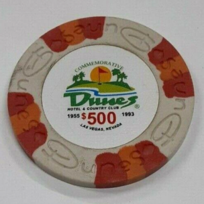 The Dunes Hotel & CC $500 Las Vegas, Nevada Commemorative Casino