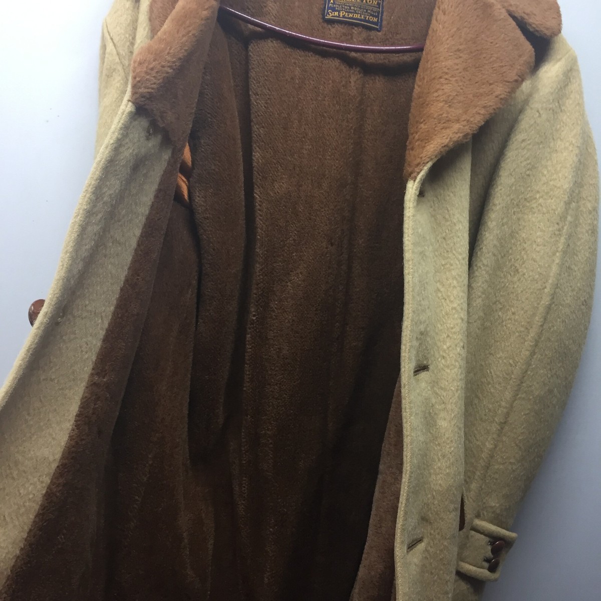 Vintage Sir Pendleton Wool Lined Coat Brown/Tan Vintage Size Vintage Sir Pendleton Wool Lined Coat Brown/Tan Vintage Size