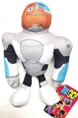 Teen Titans Go CYBORG 9'' Plush Figure Doll Soft. NEW. DC Comics
